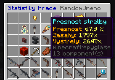 Statistiky hráče