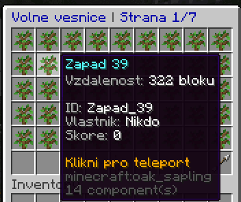 Seznam volných vesnic