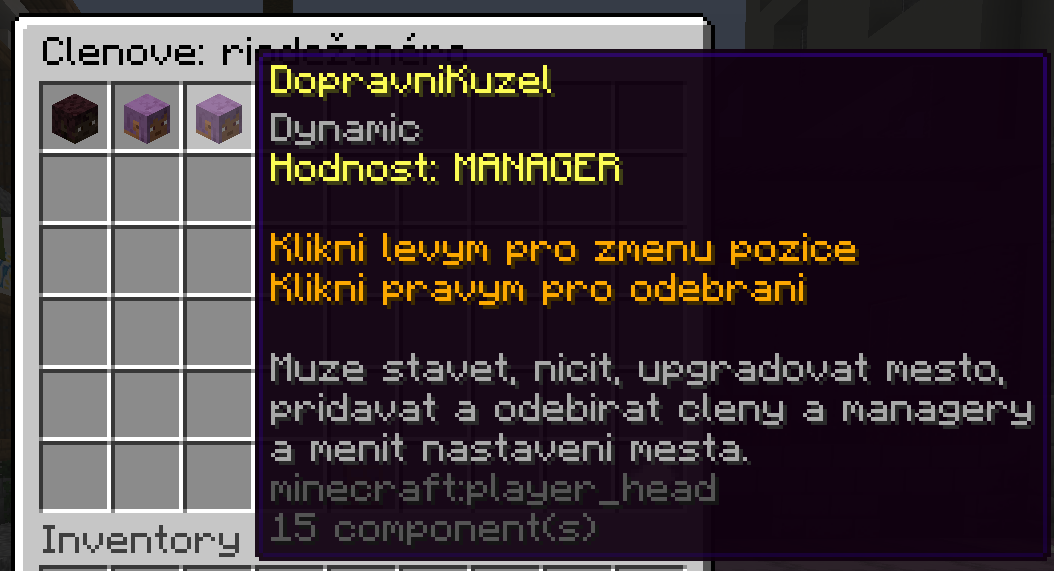 Správa členů města